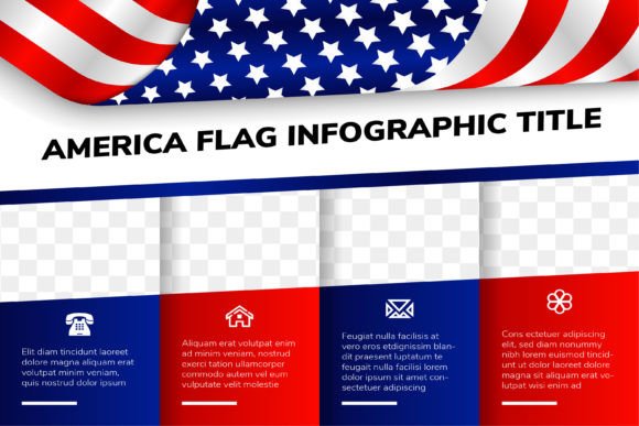 America Flag Infographic Poster: A Versatile Design Asset for Patriotic Storytelling