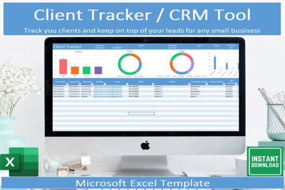 Client Tracker CRM Spreadsheet for Small Business