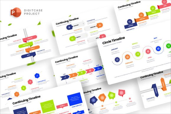 Continuing Timeline Infographic Template: A Versatile Tool for Clear Visual Storytelling