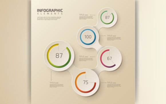 How a Circle Infographic with Number Percentage Steps Simplifies Complex Data