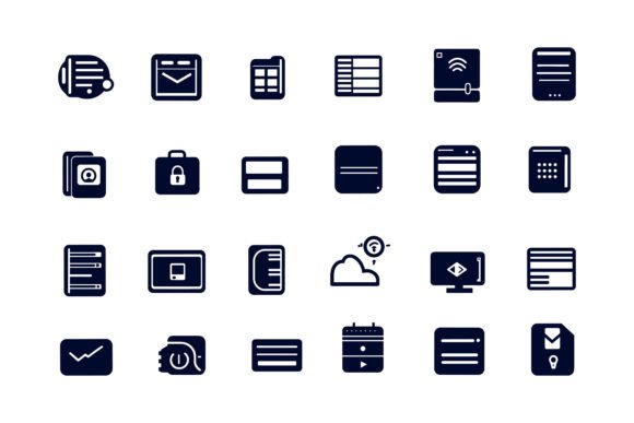 Icon Set Media Advertising Vector Design Guide