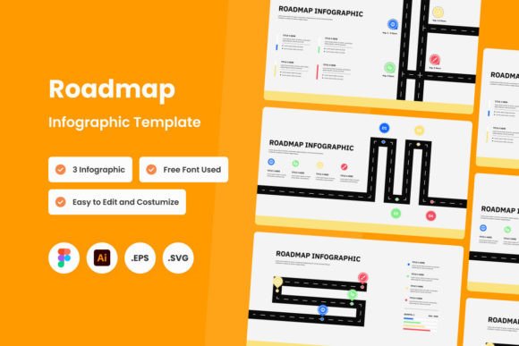 Roadmap Infographic Template V2