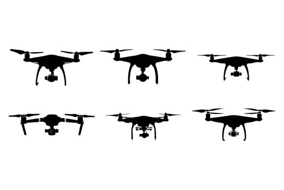 Set of Modern Quadcopters