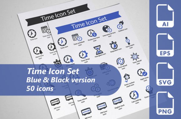 Time Icon Set: A Strategic Resource for Clear Communication and Consistent Branding