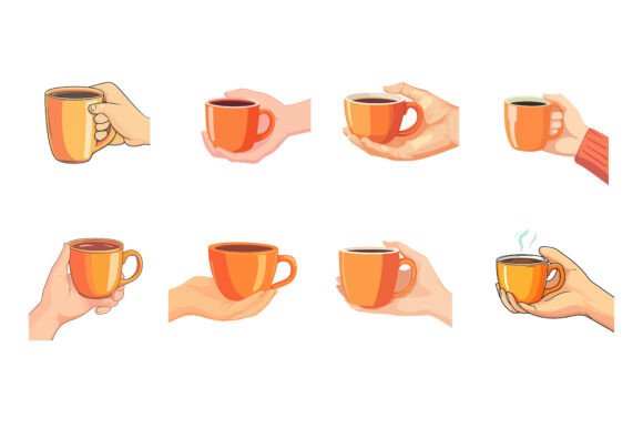 Why the Set of Person Hold Mugs Enjoy Coffee Illustration Belongs in Your Creative Toolkit